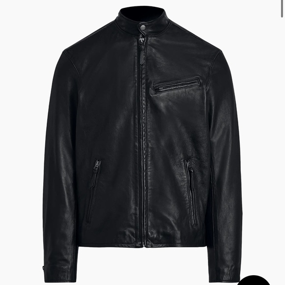 Polo Ralph LaurenLambskin Café Racer Jacket